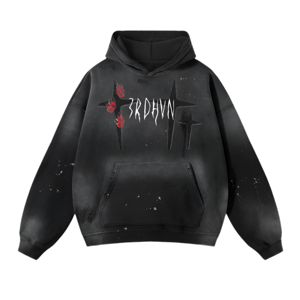Distressed Logo Hoodie