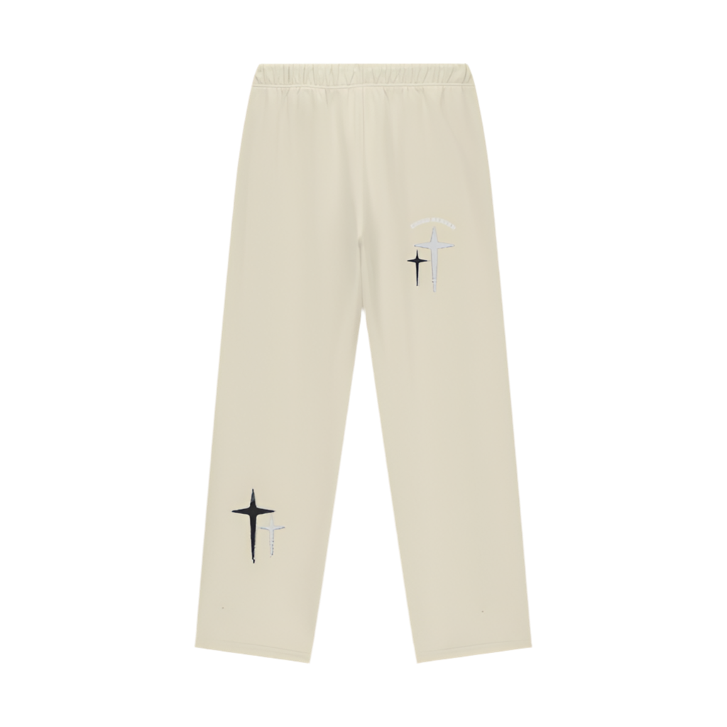 100% Cotton Straight Leg Sweatpants