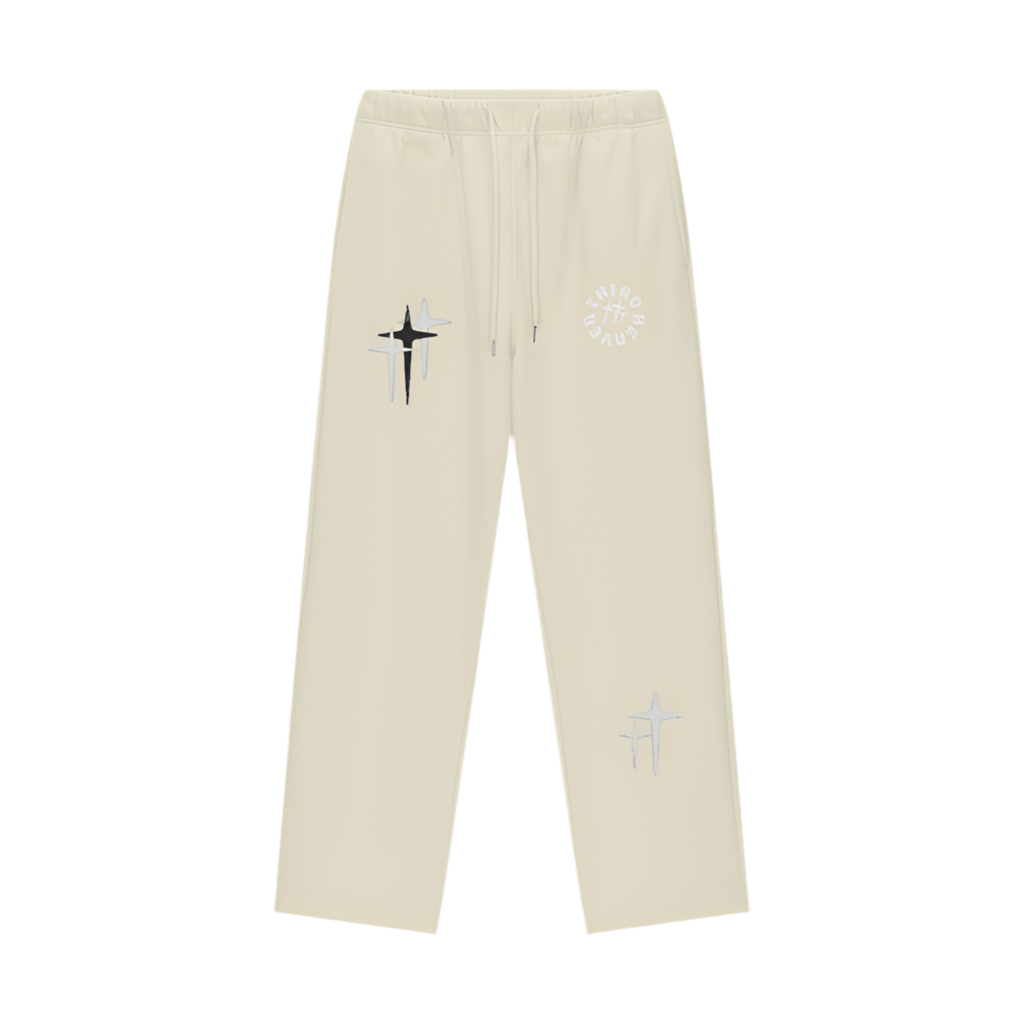 100% Cotton Straight Leg Sweatpants